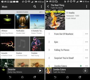 htc one sync manager new playlist