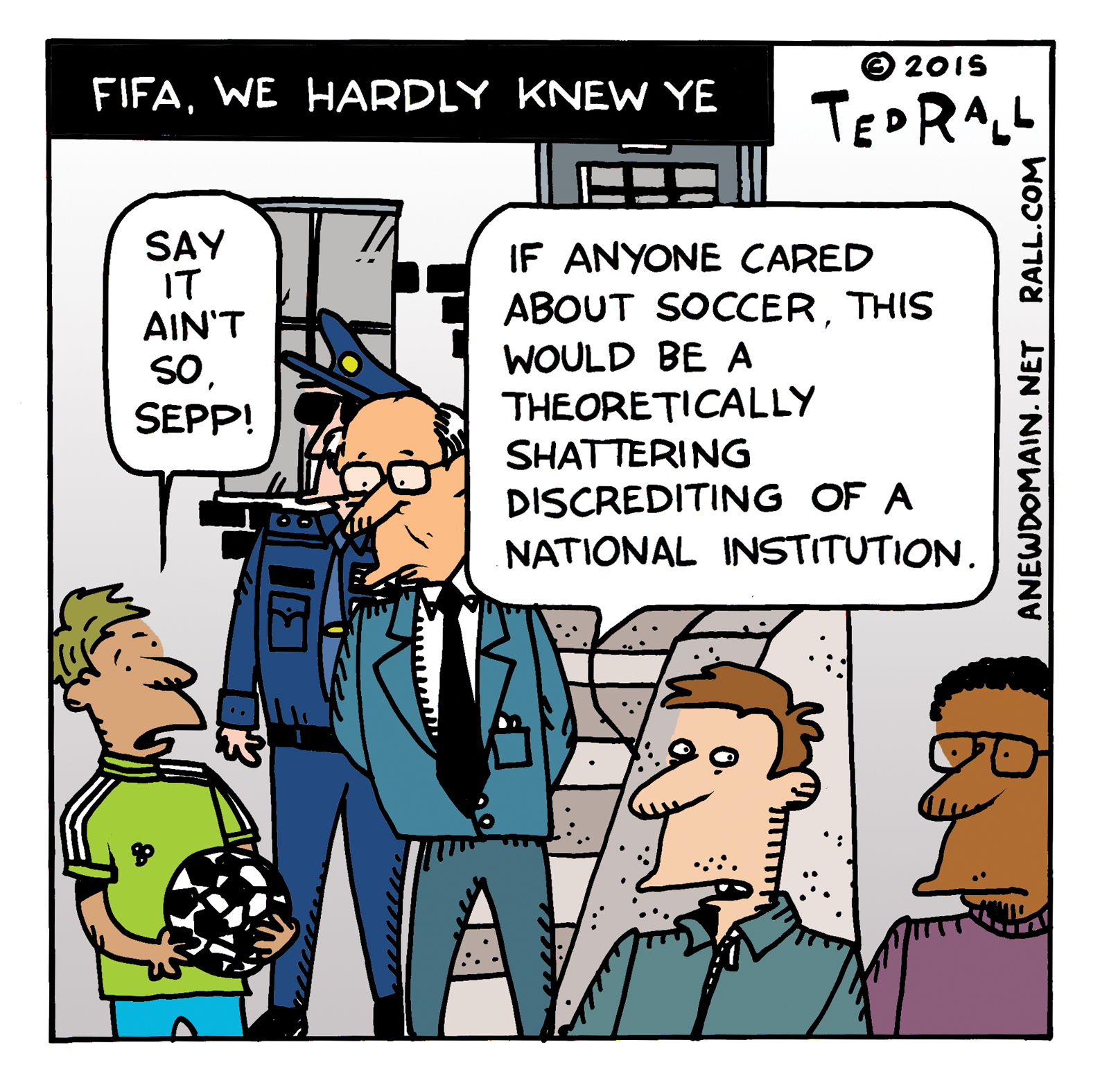 A corruption scandal surrounding FIFA, the governing body of professional international soccer, would devastate our view of sports were the United States the least concerned about soccer.