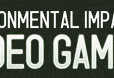 The environmental impact of video games infographic