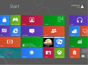 Windows 8 Consumer Preview Metro User Interface