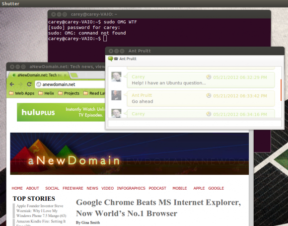 Ubuntu apps running on the desktop