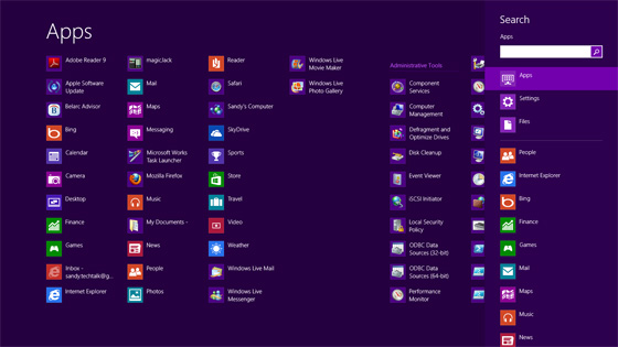 Windows 8 Search