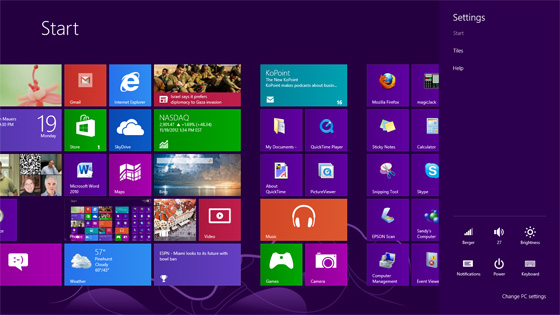 Windows 8 Settings