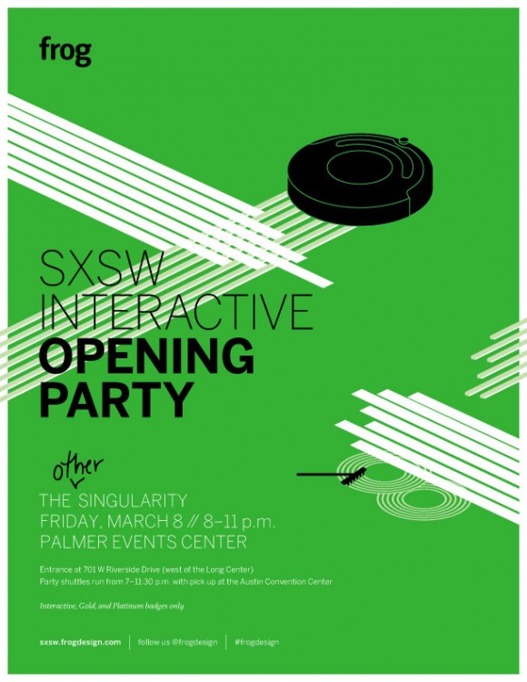 Opening Party-Frog Design Poster