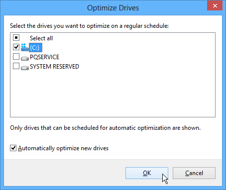 6 Select Drives to Optimize