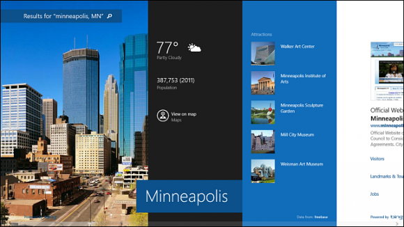 Windows 8.1 Unified Search Image 2