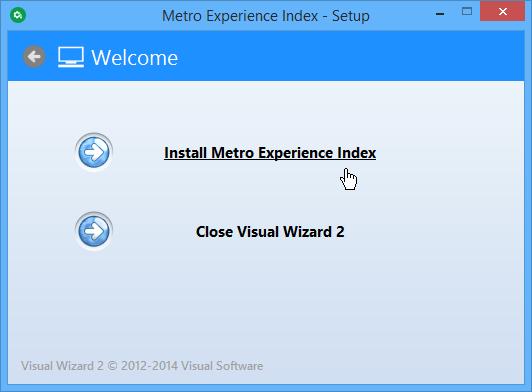 Metro Experience Index Install