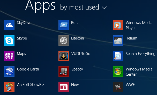 App View Windows 8