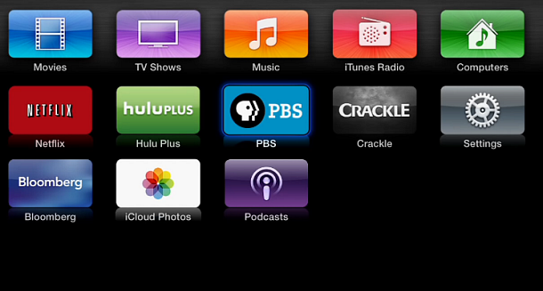 Apple TV Home Screen Cleaned Up