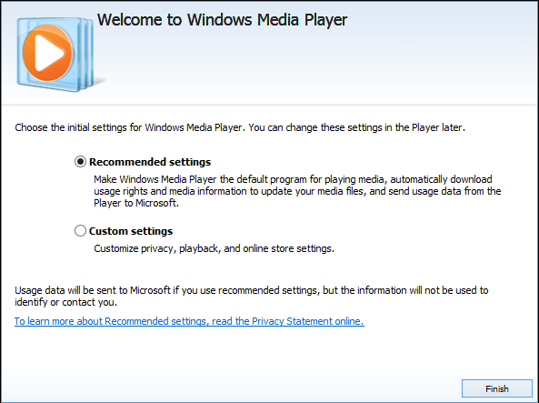 Windows Media Player Set Up