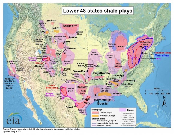Shale Gas Plays earthquake