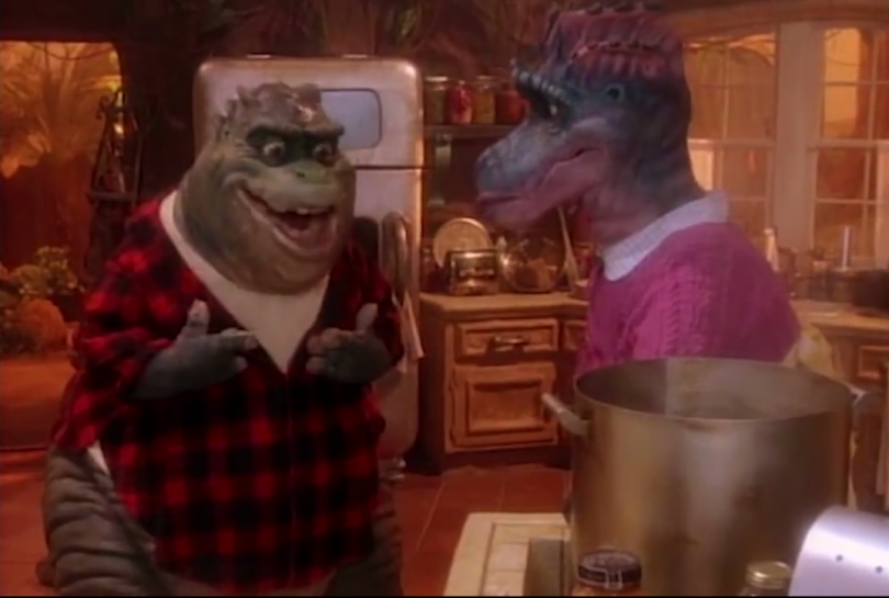 The Notorious B.I.G. mashup with Dinosaurs TV show youtube video