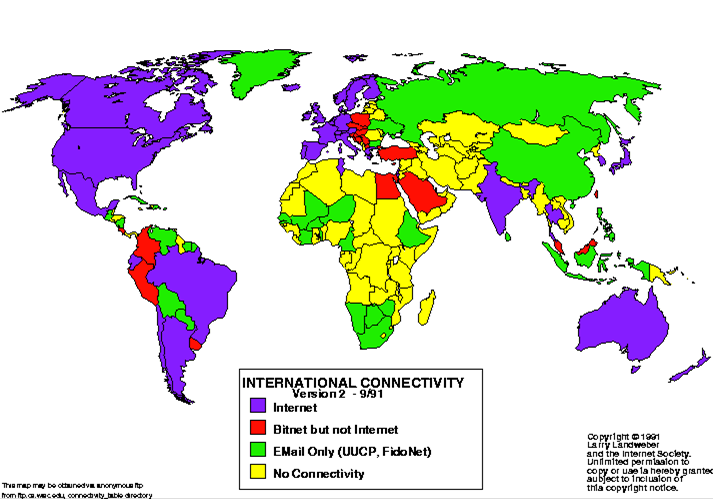 1991 Map of Connectivity