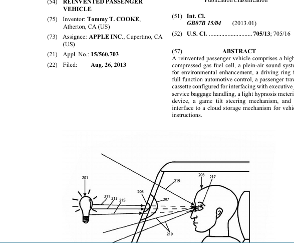 apple car patent application