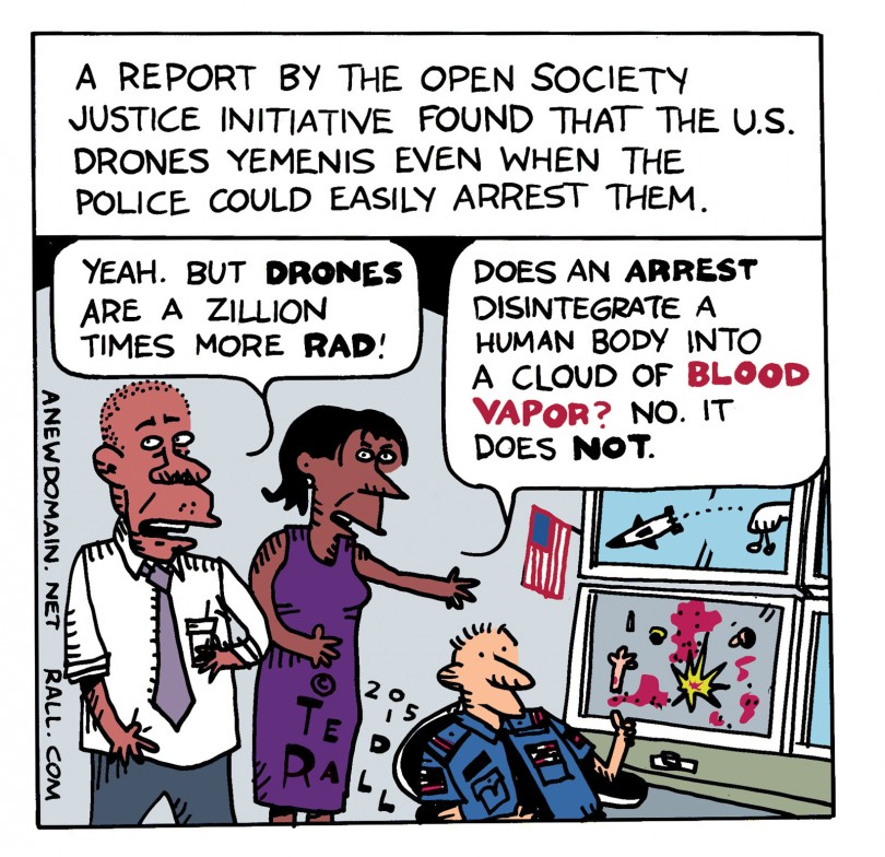 yemen drone strikes cartoon