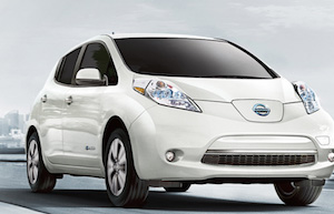 Nissan leaf electric vehicle