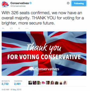 UK elections 2016 tweet from conservatives