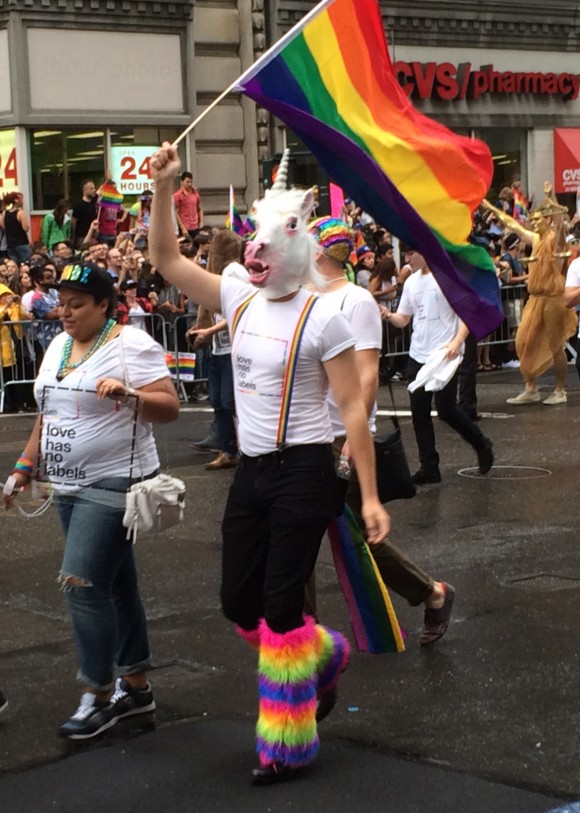 new york city pride parade 2015 unicorn