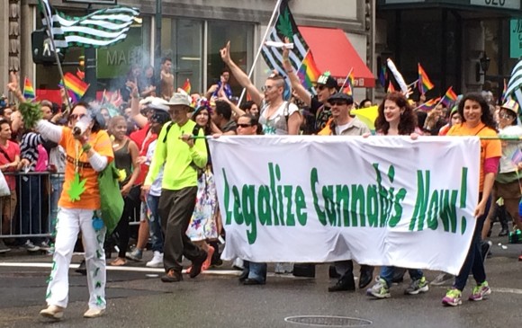 new york city pride parade 2015 cannabis marijuana