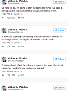 michael wood tweets baltimore police