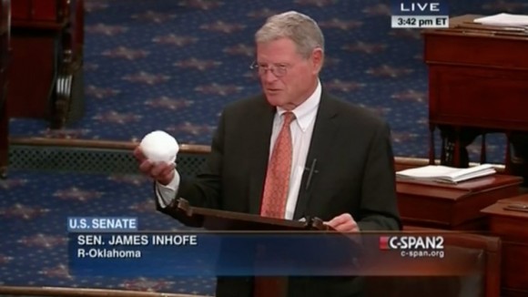 Jim Inhofe climate change denier how to argue with an intellectual skinhead
