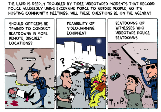LA Times fires award-winning cartoonist Ted Rall after LAPD accuses him of lying
