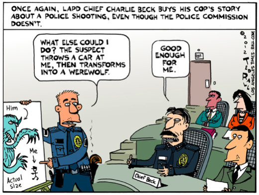 The LA Times fires Ted Rall after he criticizes police