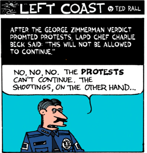 LA Times fires cartoonist Ted Rall after he criticized police in a column