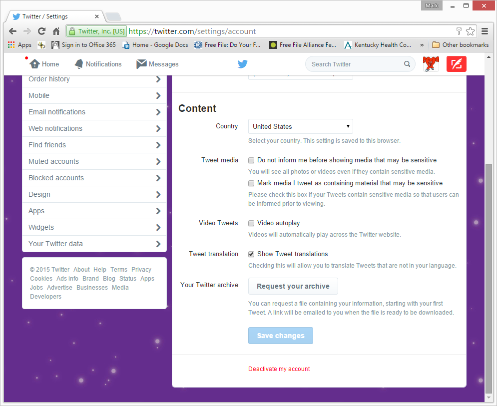 how to turn off video autoplay in Twitter