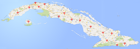 Cuba WiFi hotspot map cuban internet verizon in cuba