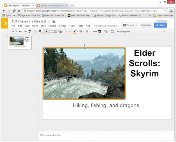 how to use google slides line feature