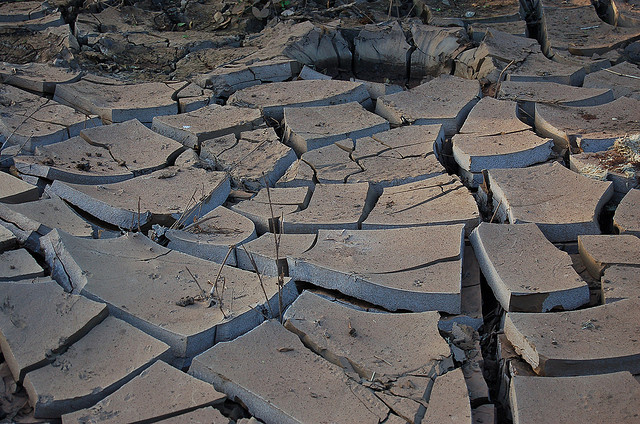 dry river bed hiroshima climate change