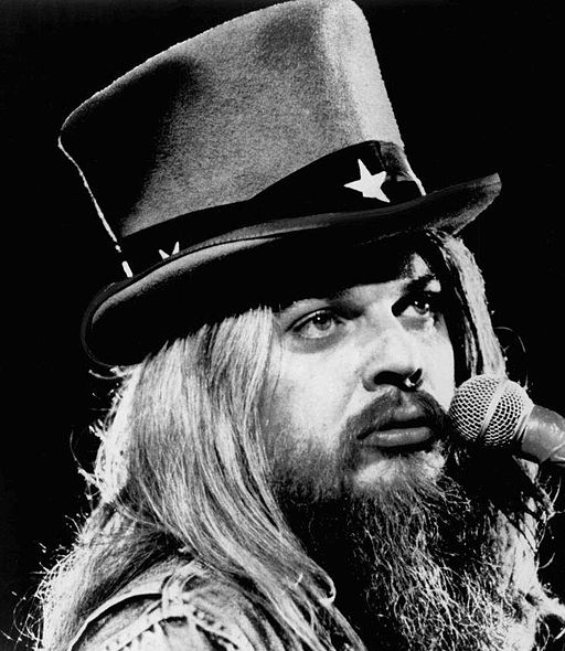 Leon Russell closeup 1973 a poem is a naked person