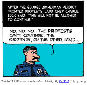 ted rall lapd la times scandal