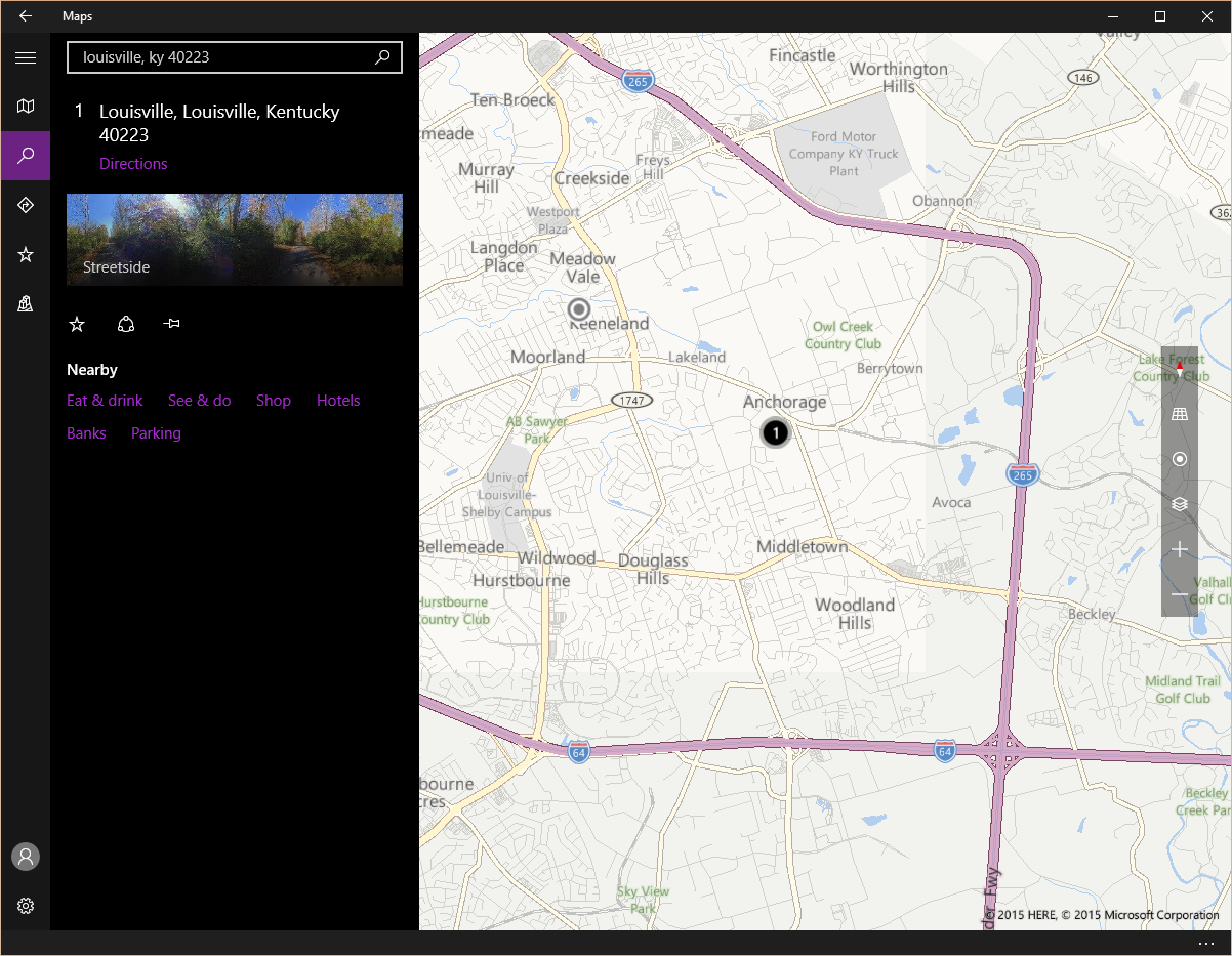Maps app windows 10 apps