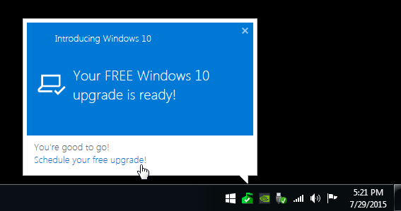 how to upgrade windows 7 to windows 10 first window