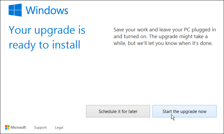 how to upgrade windows 8.1 to windows 10 start upgrade