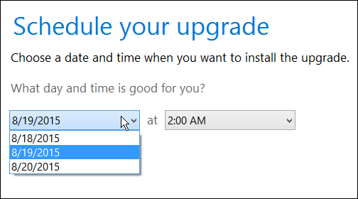 how to upgrade windows 8.1 to windows 10 schedule upgrade