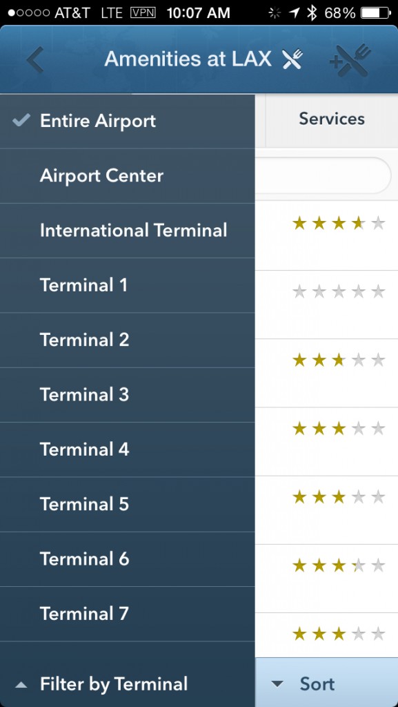 GateGuru4B-LAX terminal list