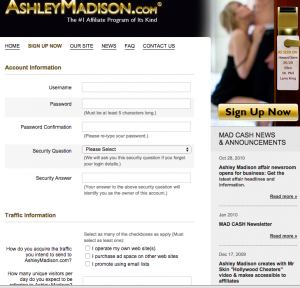 ashley madison not a dating site ashleymadison affiliate form