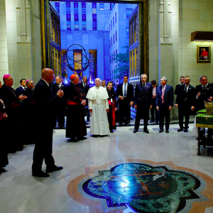 pope ground zero interfaith service nyc sept 25 2015 pope francis