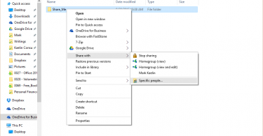 how to create and share folders in microsoft onedrive for business