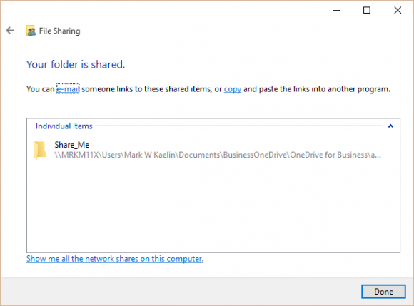 how to create shared folders in onedrive for business