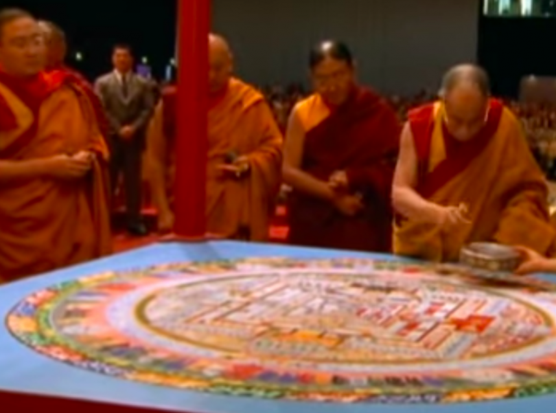 dalai lama sand painting