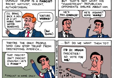 Ted Rall Donald Trump cartoon