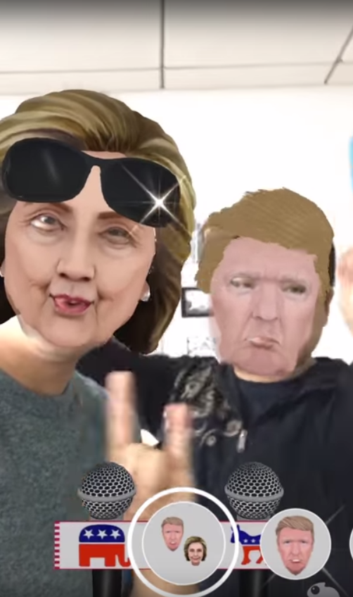 Camo for Live Masks for Presidential Debate