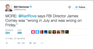 karl rove on james comey letter
