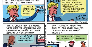 ted rall donald trump campaign promises donald trump puzzler ted rall trump cartoon
