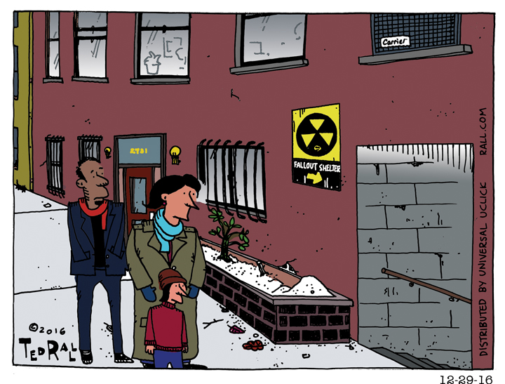 ted rall cartoon fallout shelter