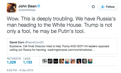 john dean trump russia donald trump traitor russian hack cia